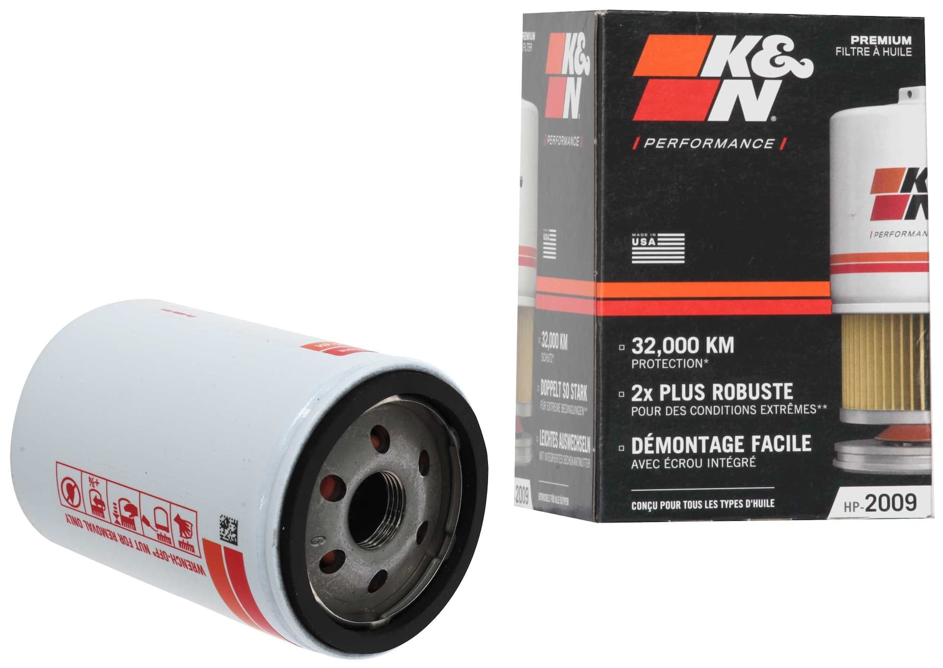 K&N HP2009 Performance Gold Oil Filter