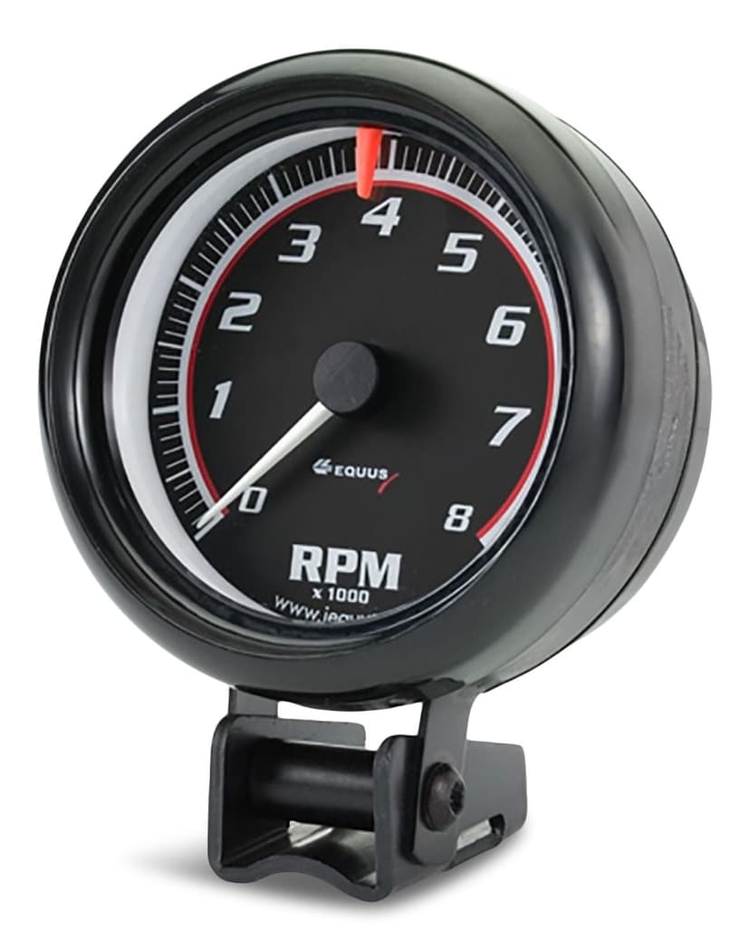 EQUUS 3-3/8-in. Black Tachometer