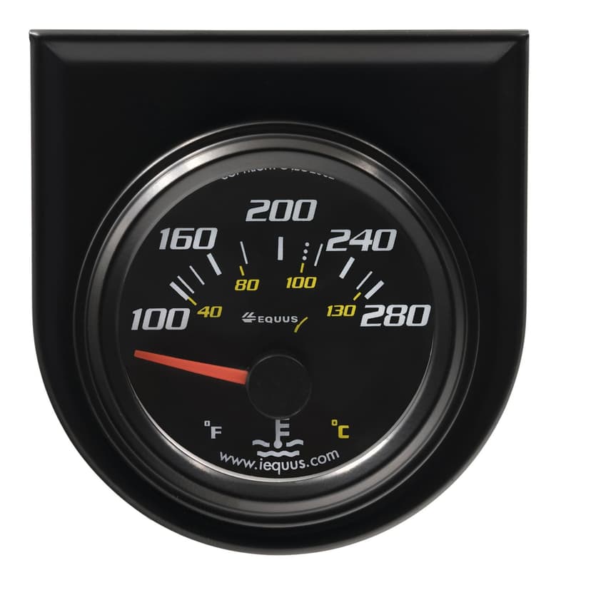 EQUUS 2-in. Electric Water Temperature Gauge, Black