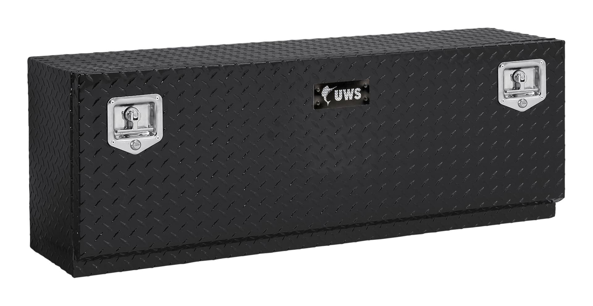 UWS TBTS-60-BLK Aluminum Single-Door Topside Truck Tool Box, Gloss Black, 60-in