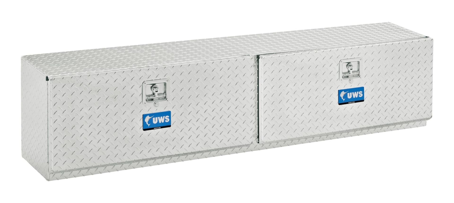 UWS TBTS-72 Bright Aluminum Double-Door Topside Truck Tool Box, 72-in