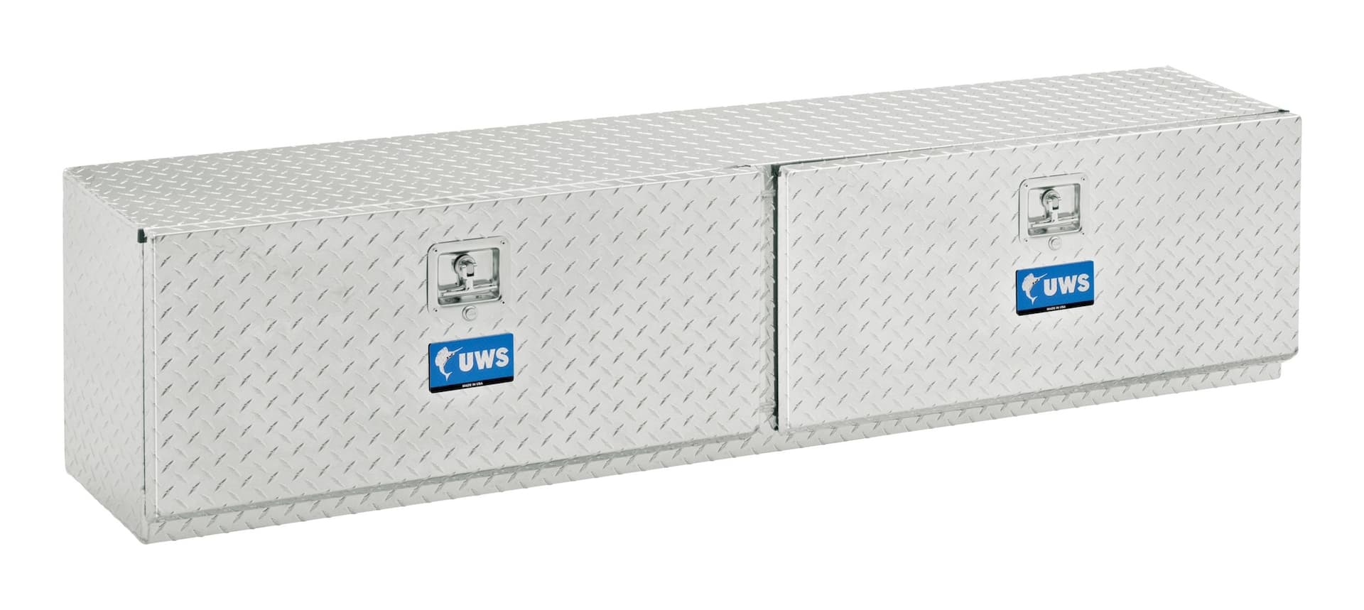UWS TBTS-96 Bright Aluminum Double-Door Topside Truck Tool Box, 96-in