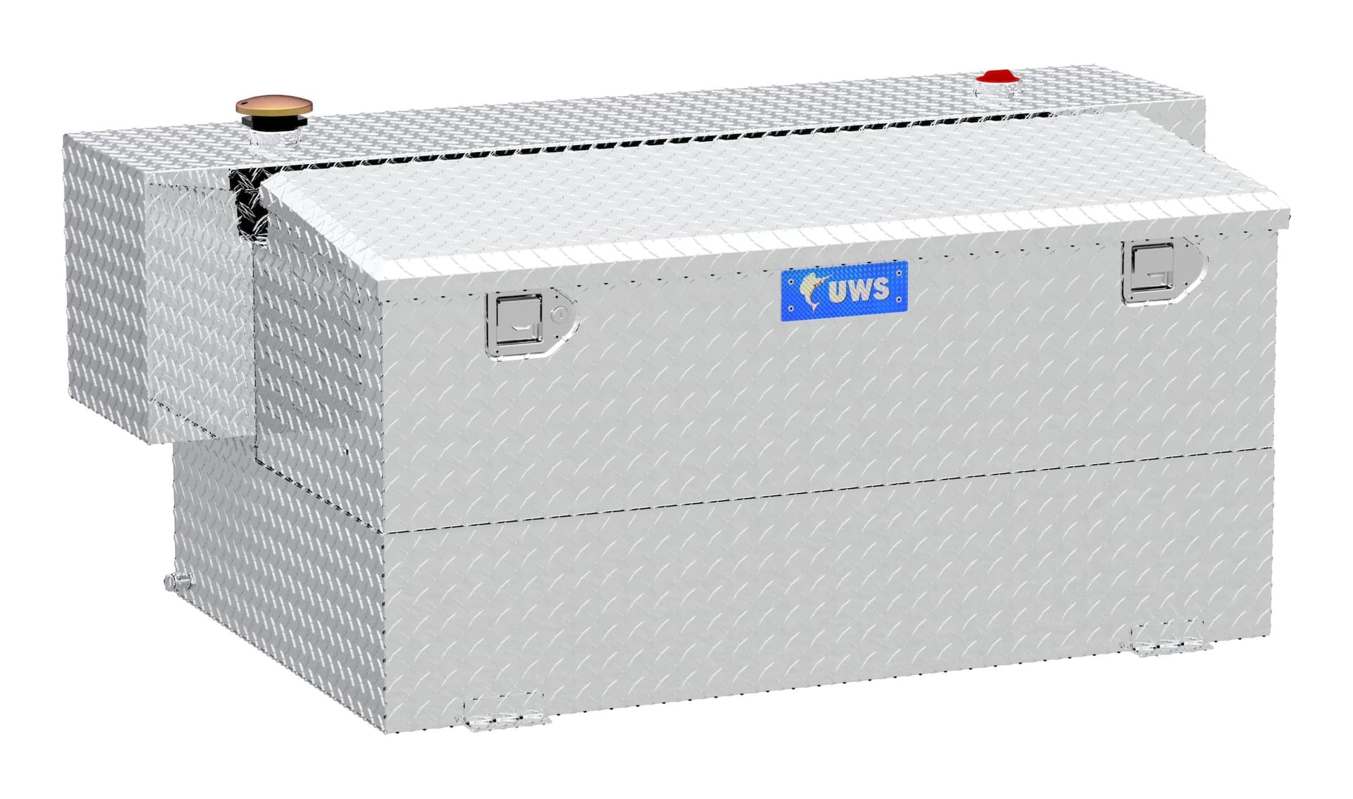 UWS TT-100HH-CB Hammerhead Style Aluminum Combo Transfer Tank, 100-Gallon
