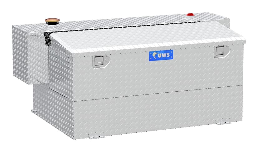 UWS TT-100HH-CB Hammerhead Style Aluminum Combo Transfer Tank, 100-Gallon