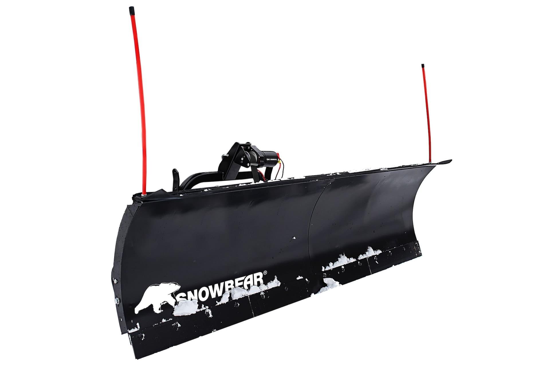Snowbear by Marlon UNIVERSAL 84-Inch x 22-Inch Hitch-Mounted Winch Driven Snowplow