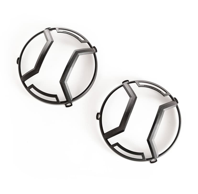 Rugged Ridge Jeep Elite Euro Headlight Guard Kit, Textured Black, 2-pc