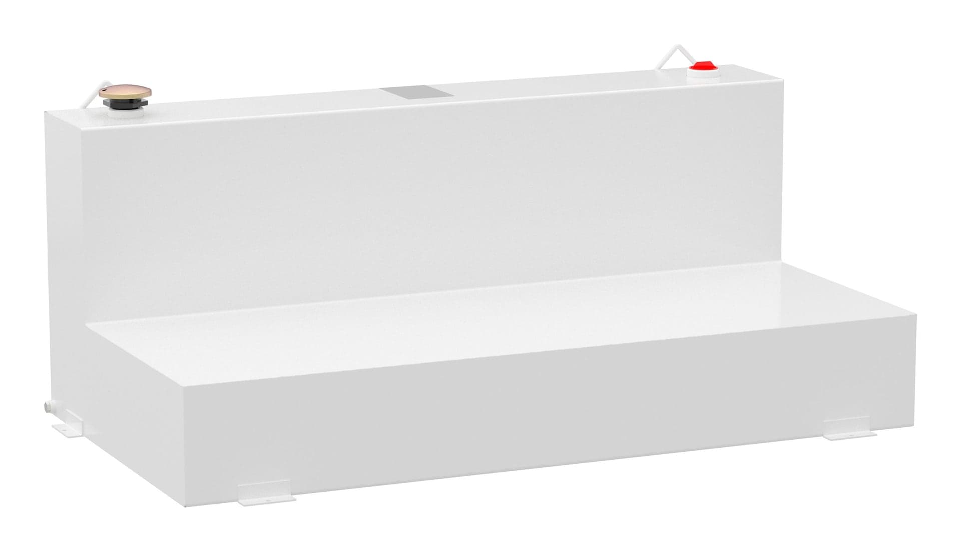 UWS ST-100-L-W L-Shape Steel Transfer Tank, White, 100-Gallon
