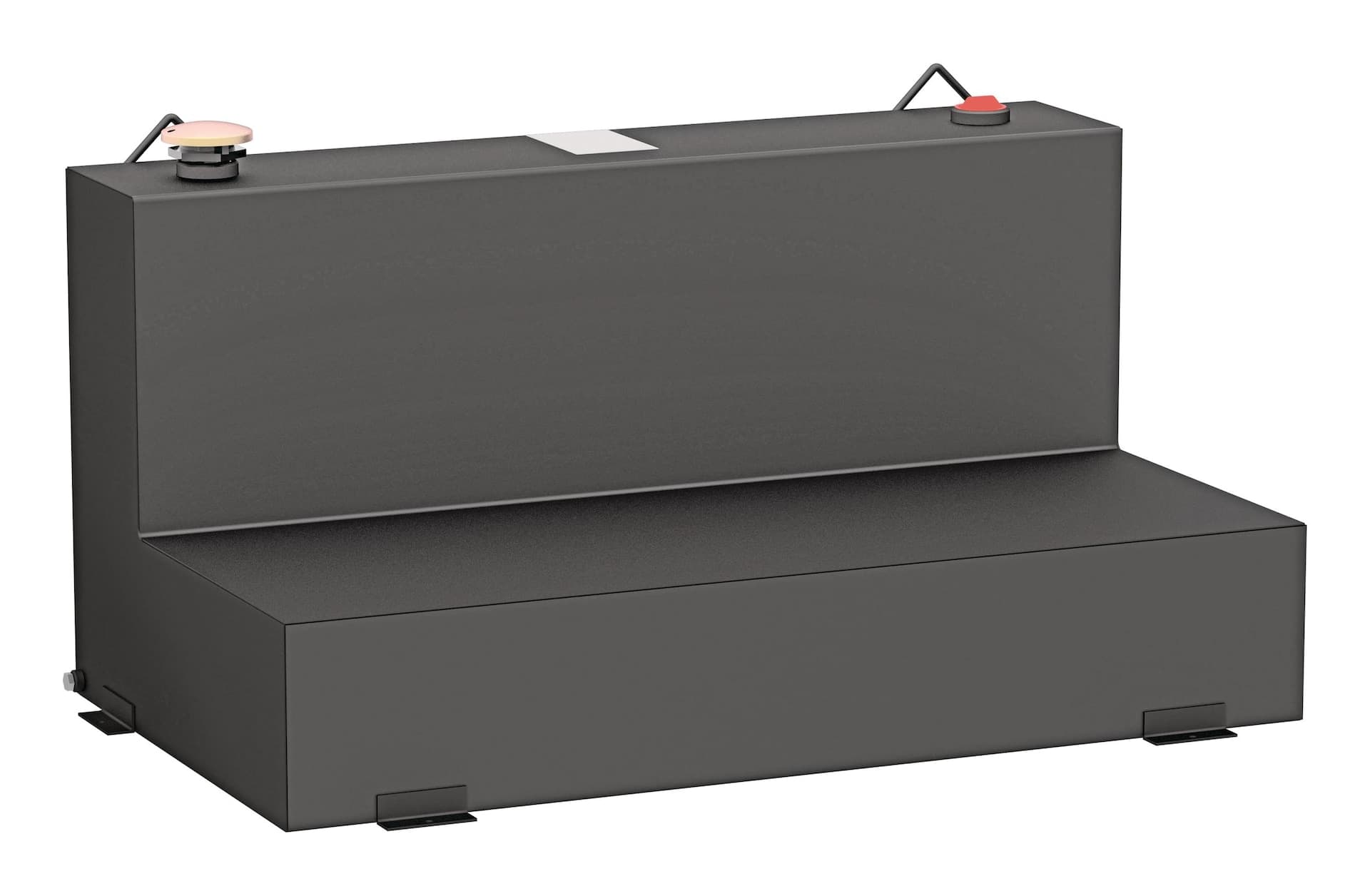 UWS ST-75-L-MB Steel L-Shape Steel Transfer Tank, Matte Black, 75-Gallon