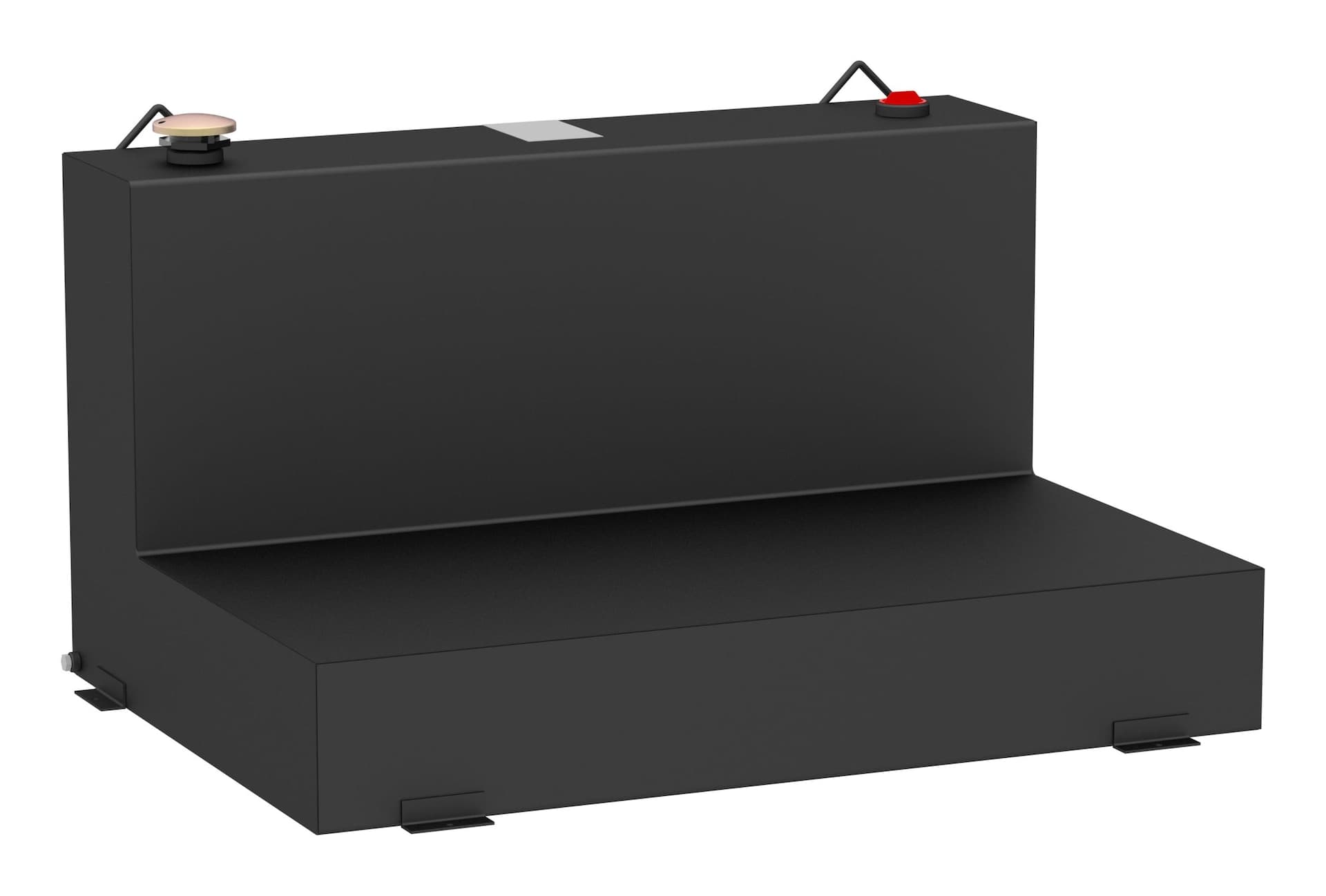 UWS ST-85-L-MB L-Shape Steel Transfer Tank, Matte Black, 85-Gallon