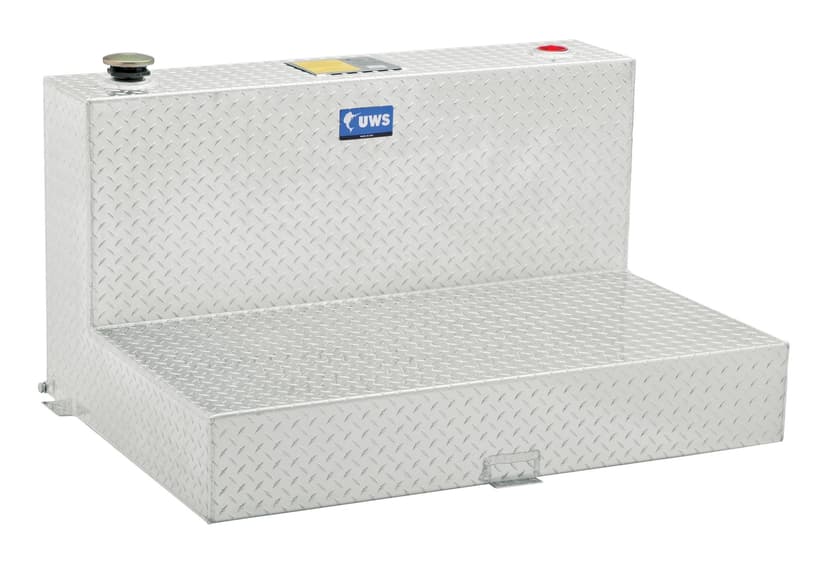 UWS TT-100-L-T-P L-Shape Bright Aluminum Transfer Tank, 100-Gallon