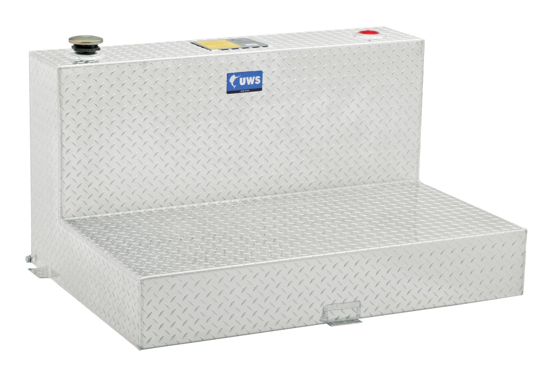 UWS TT-50-L-T-P L-Shape Bright Aluminum Transfer Tank, 50-Gallon