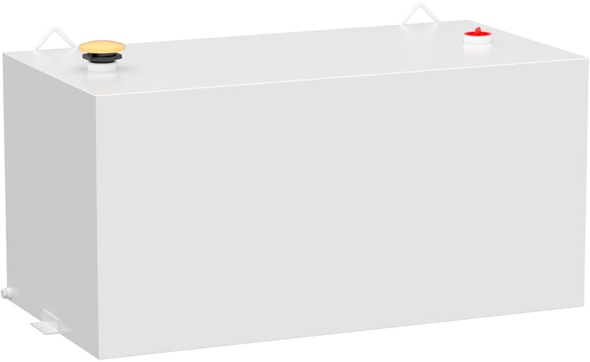 UWS ST-100-RT-W Rectangle Steel Transfer Tank, White, 100-Gallon
