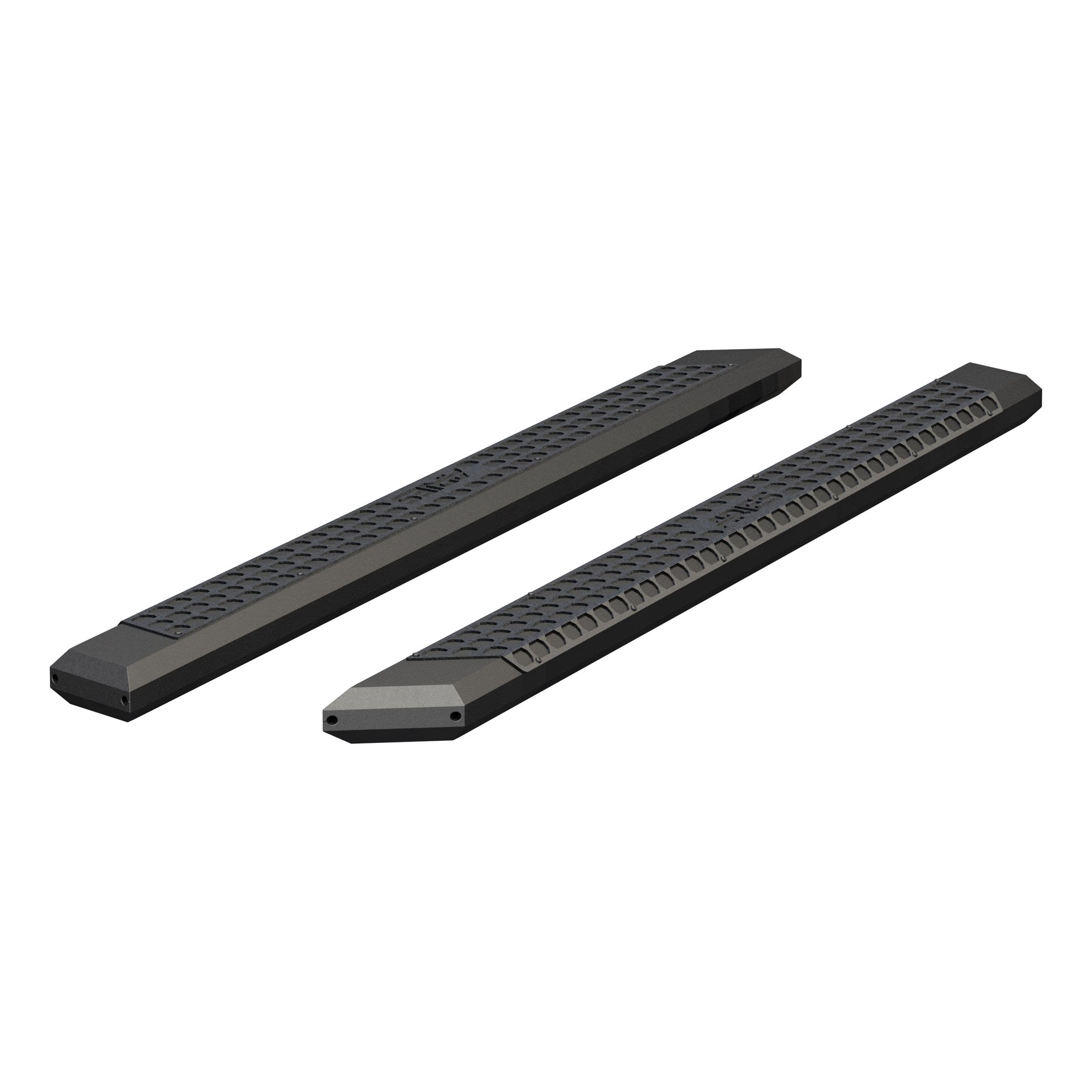 ARIES 2055985 AdvantEDGE Aluminum Side Bars, No Brackets, 5.5 x 85-in, Black