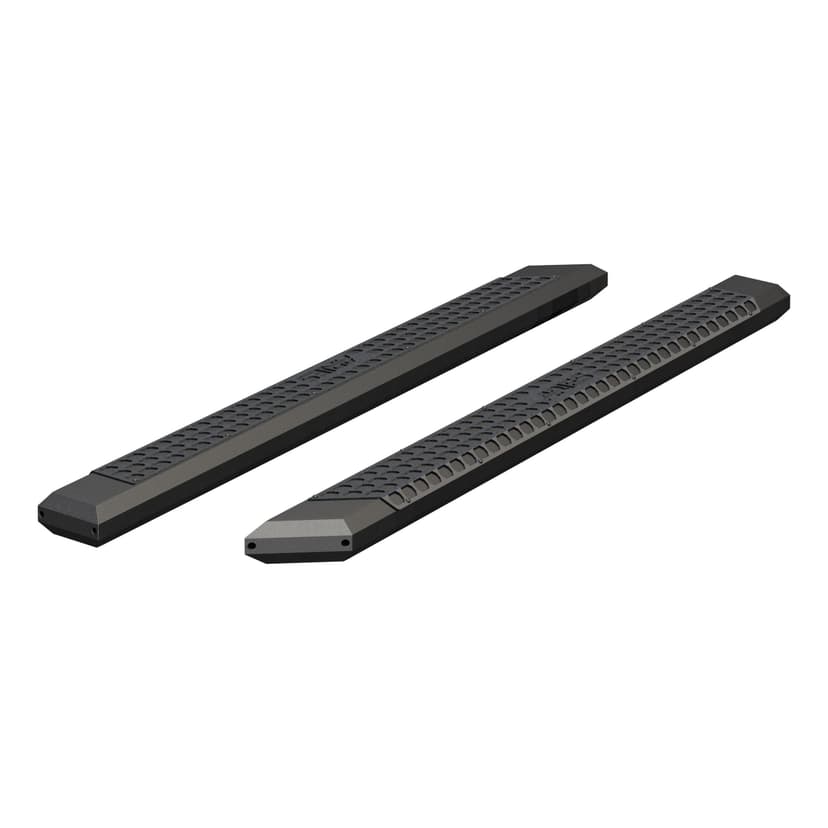 ARIES 2055985 AdvantEDGE Aluminum Side Bars, No Brackets, 5.5 x 85-in, Black