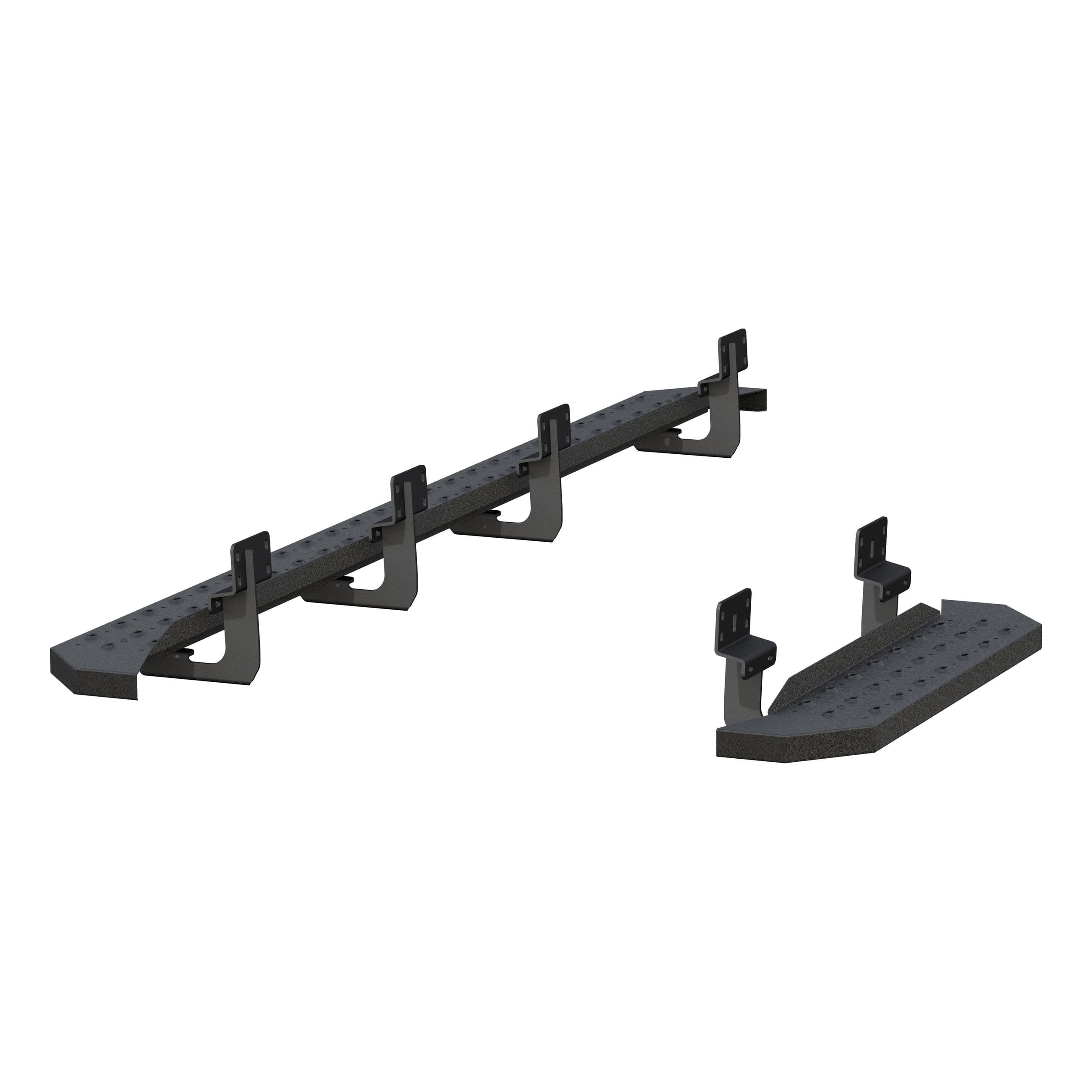 ARIES RidgeStep Stainless Running Boards, 6.5 x 96-in, Black
