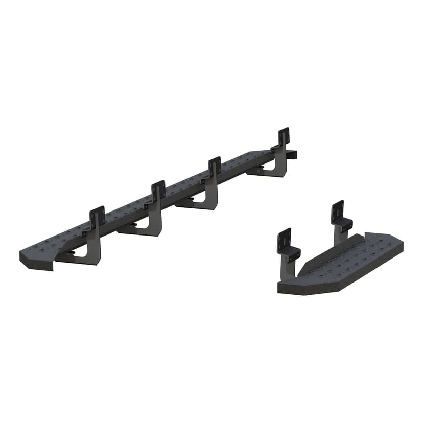 ARIES RidgeStep Stainless Running Boards, 6.5 x 96-in, Black