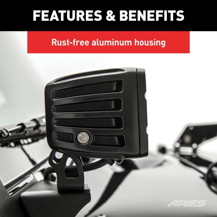 Aries 1501252 Square Cube LED Lights, 2,200 Lumens, 2-in