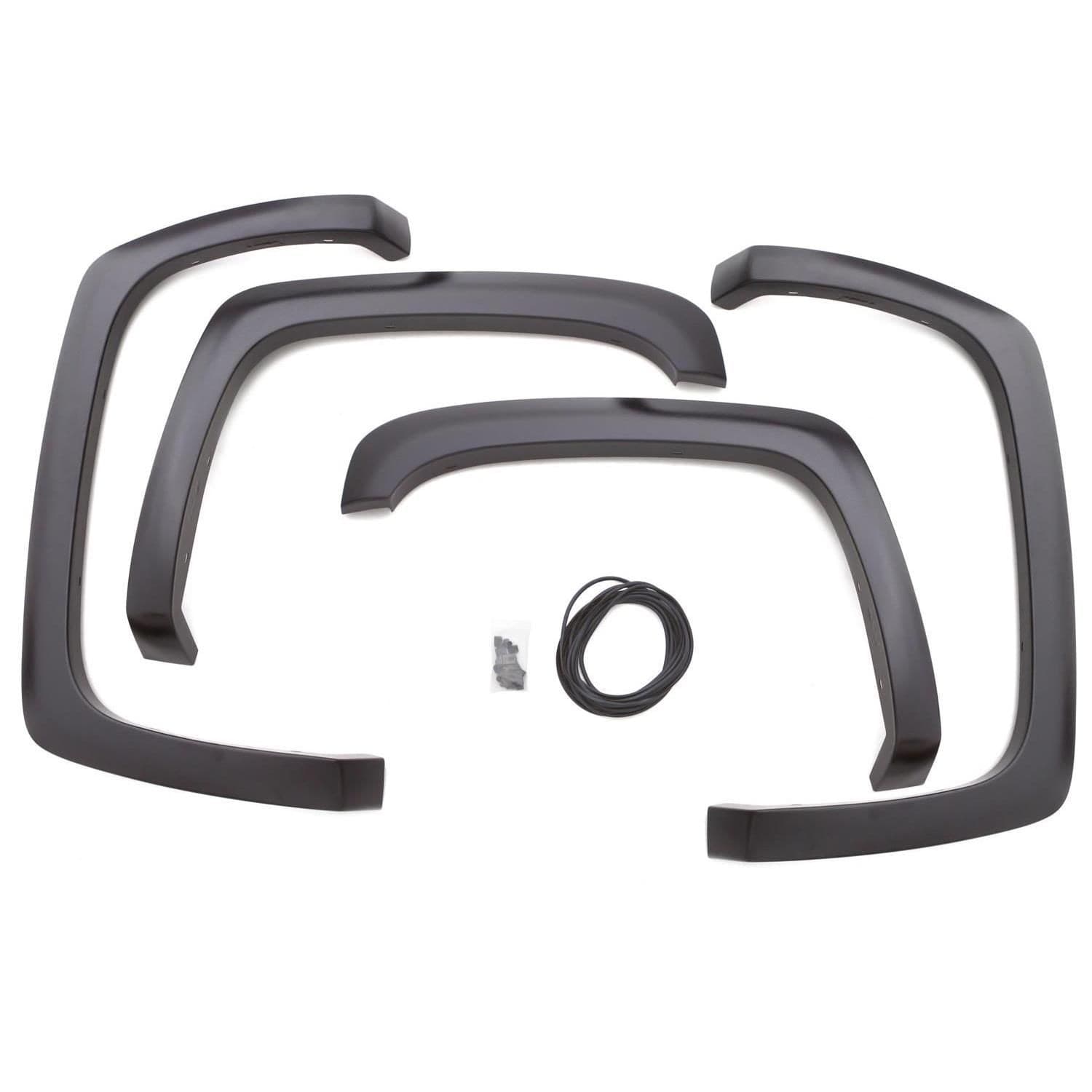 Lund SX110S Elite Series Sport Style Standard Fender Flare, Black, 4-pk