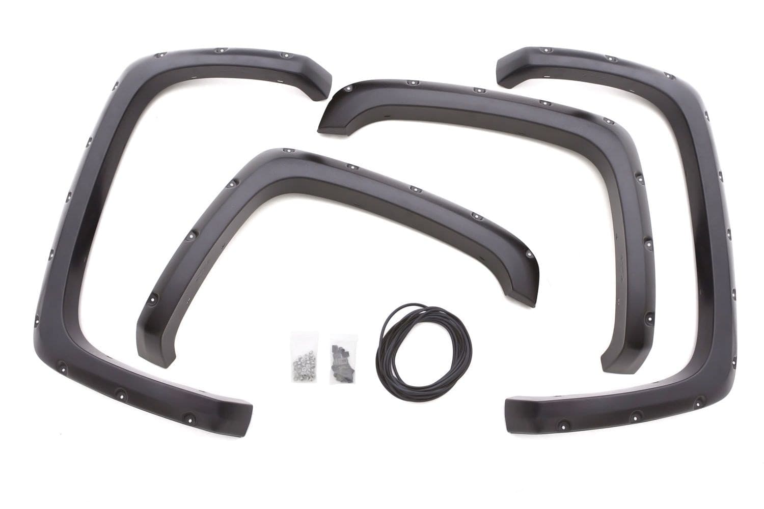 Lund RX109S Elite Series Rivet Style Standard Front and Rear Fender Flare, Black, 4-pk