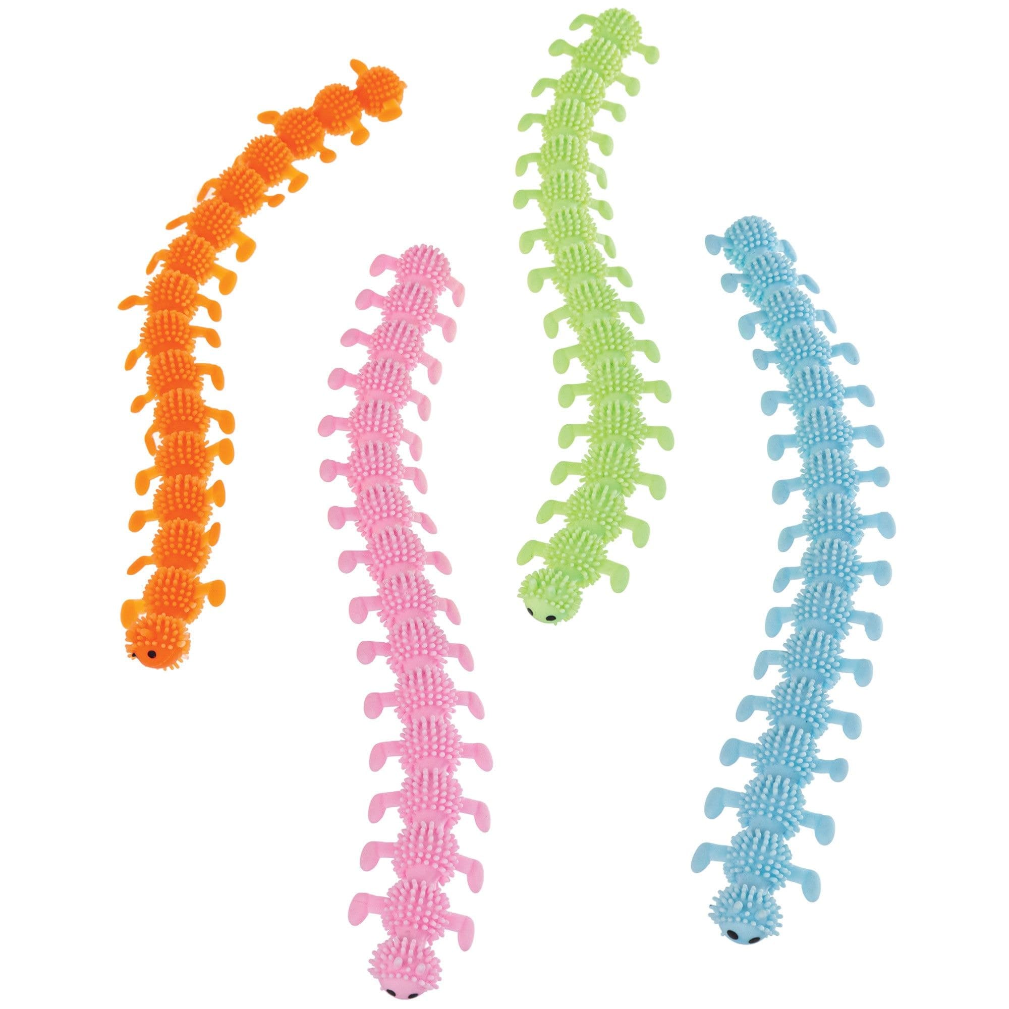 Worm Bugs Favour Toys, Multi-Coloured, 8-pk, for Birthday/Party Favour