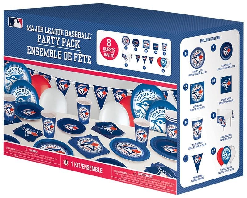 Toronto Blue Jays Table/Room Decorating Party Kit, for Birthday/Sports Party