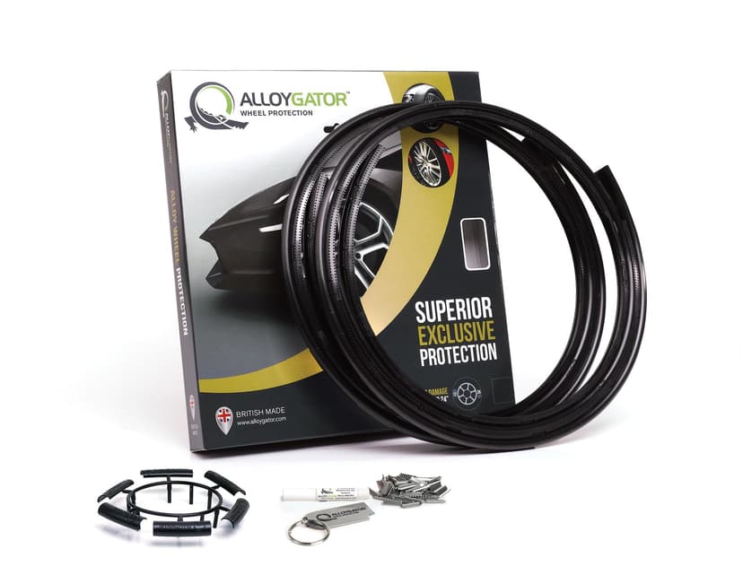 AlloyGator Black Wheel/Rim Guard 4-pk, Fits Wheels up to 24-in