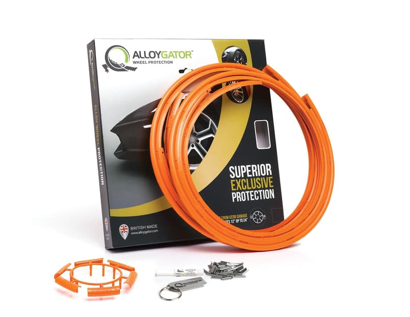 AlloyGator Wheel Guard Protector, Fits Up to 24-in, Set of 4, Orange