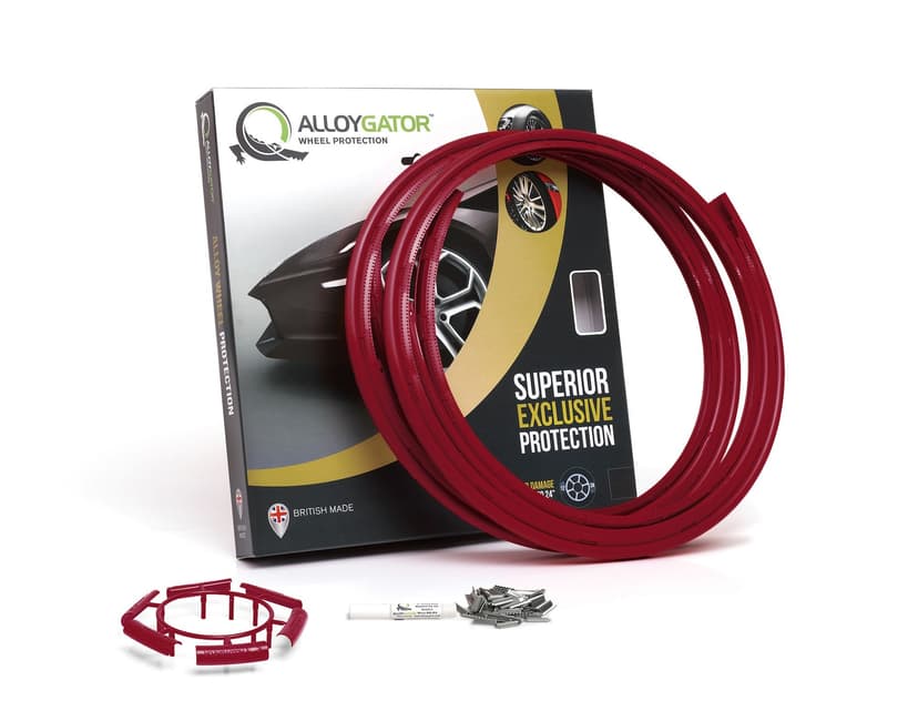 AlloyGator Wheel Guard Protector, Fits Up to 24-in, Set of 4, Dark Red