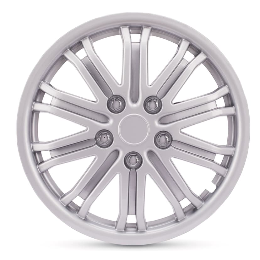 AutoTrends Wheel Cover/Hub Cap, Silver, 16-in, 4-pk
