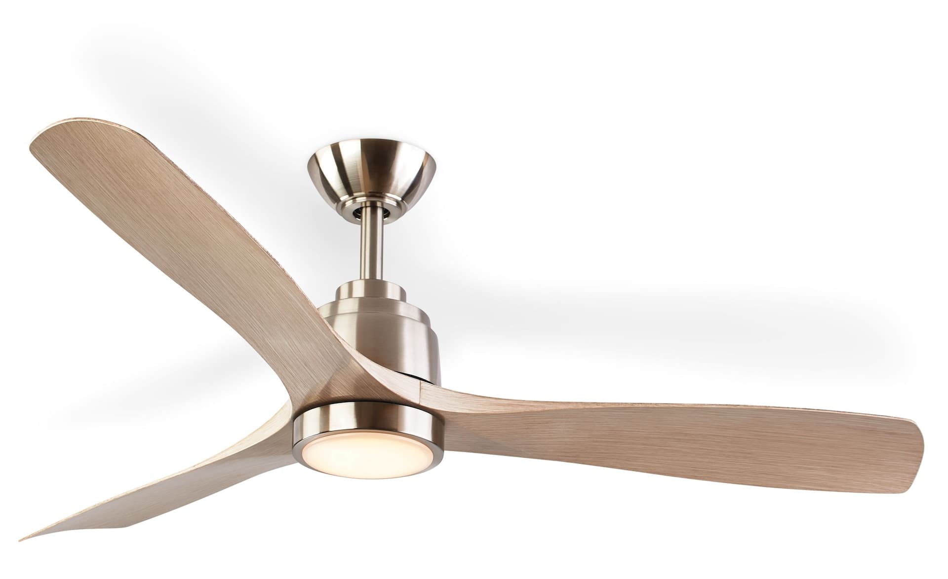 Noma Cassian 52" 3-Blade Reversible 6-Speeds Outdoor LED Ceiling Fan with Remote, Brushed Nickel