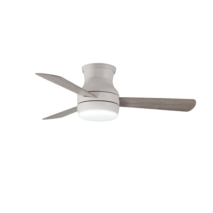 NOMA Parker 44-in 3-Blade Reversible 6-Speed LED Ceiling Fan, White/Oak