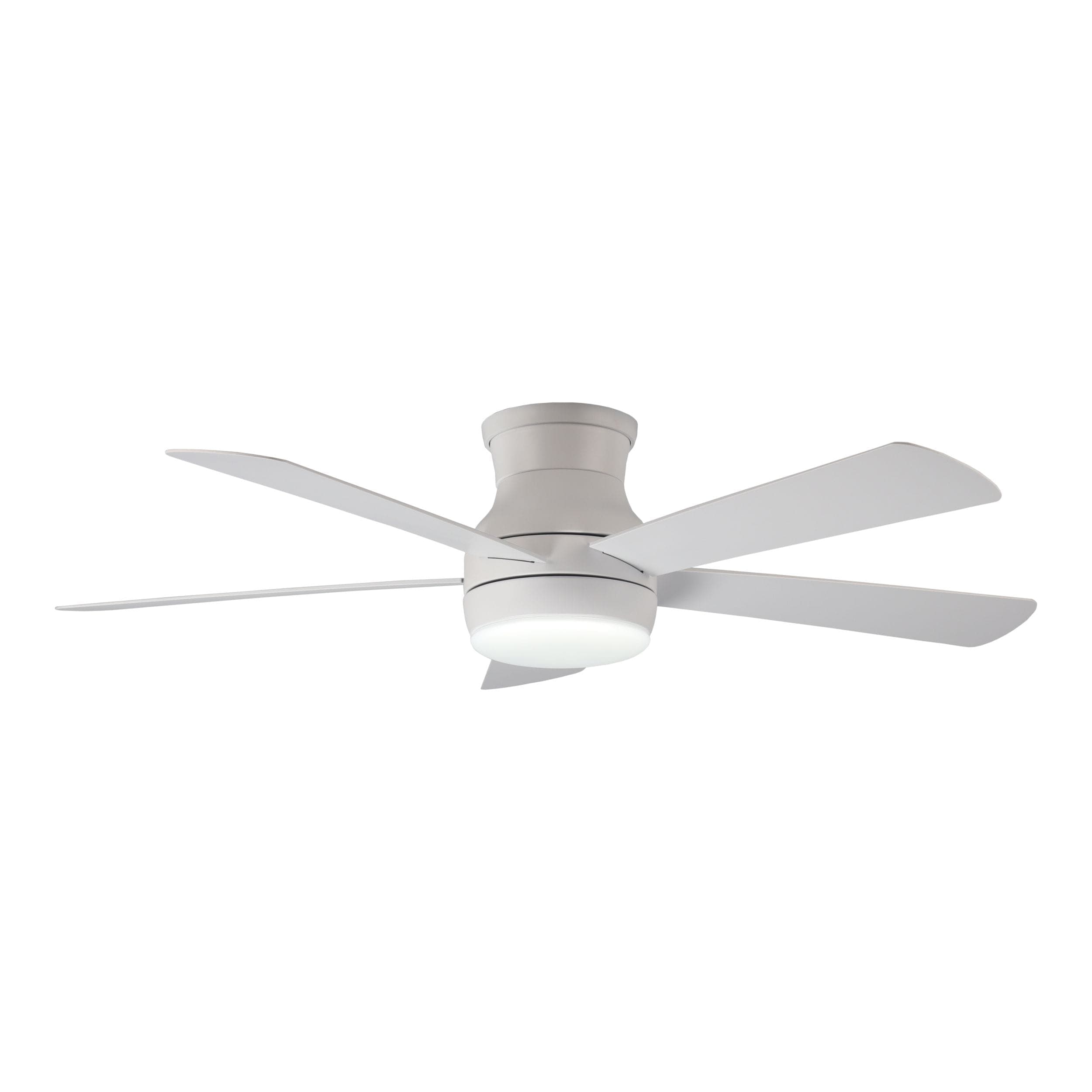 NOMA Marley 52" 5-Blade Reversible 6-Speed Ceiling Fan with Dimmable LED Light & Remote, White
