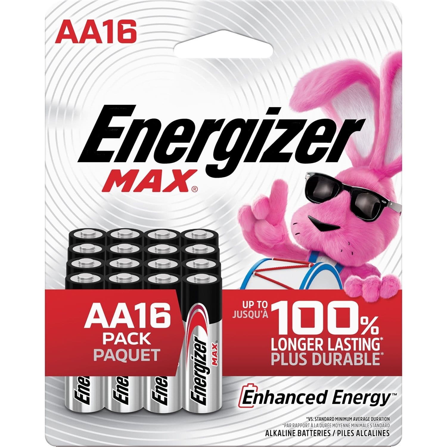 Energizer Max 16-pk AA Alkaline Batteries, Long Lasting, All Purpose
