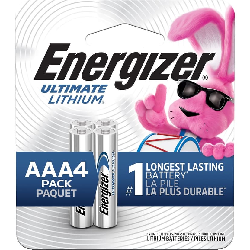 Energizer Ultimate Lithium AAA Batteries, 4-pk