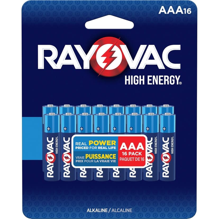 Rayovac HIGH ENERGY™ AAA Alkaline Batteries, Long Lasting, All Purpose, 16-pk
