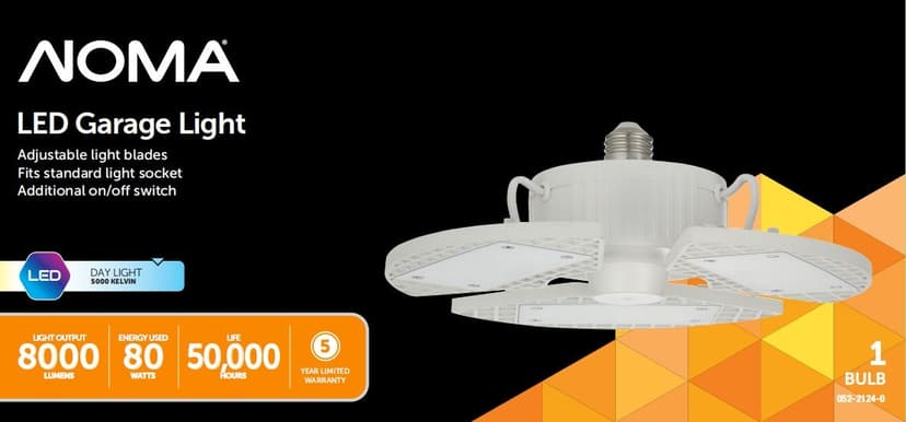 NOMA LED Garage Light, 8000 Lumens