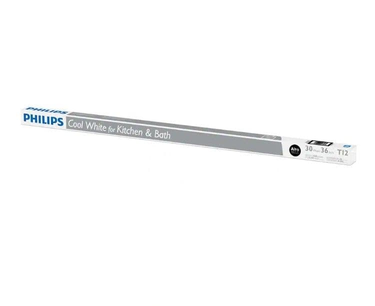 Philips T12 G13 Bi-Pin Base Fluorescent Tube Light Bulb, Cool White, 30W, 36-in