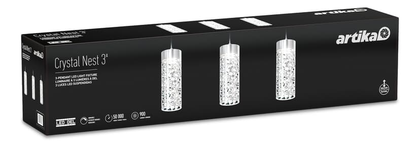 Artika Crystal Nest 3-Light Pendant