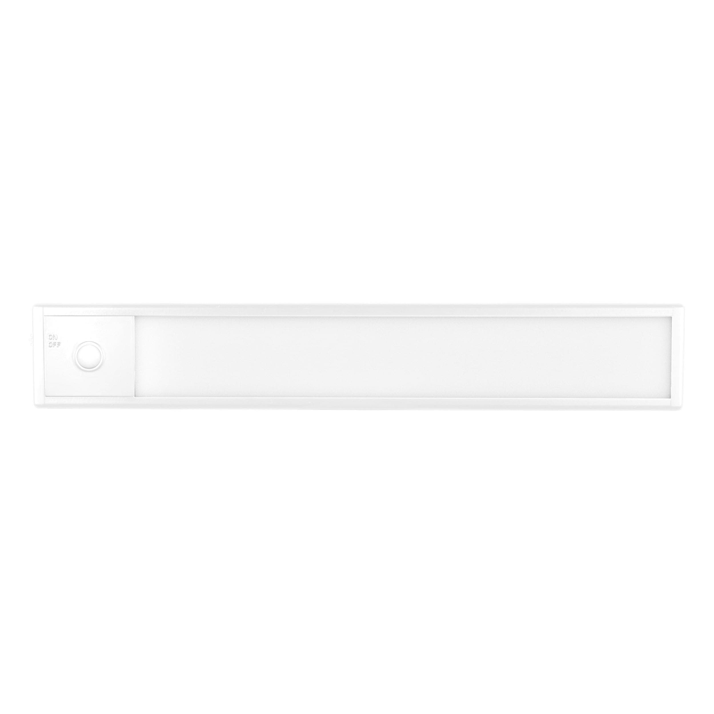 NOMA Rechargeable Undercabinet LED Light with Remote, 160 Lumens, White, 12-in