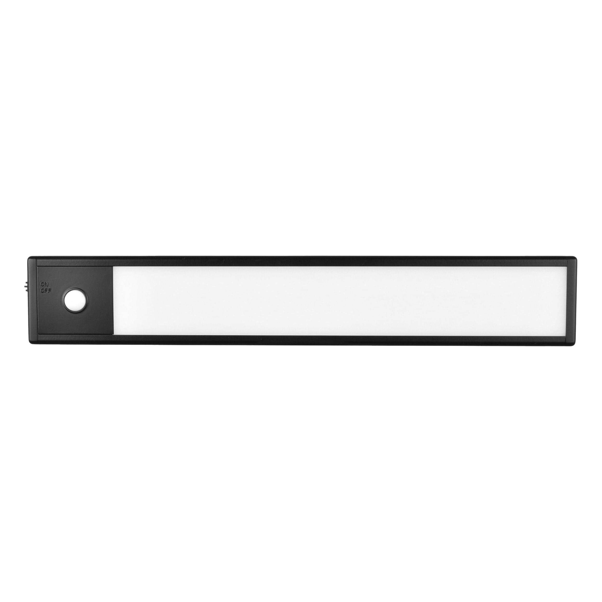 NOMA Rechargeable Undercabinet LED Light with Remote, 160 Lumens, Black, 12-in