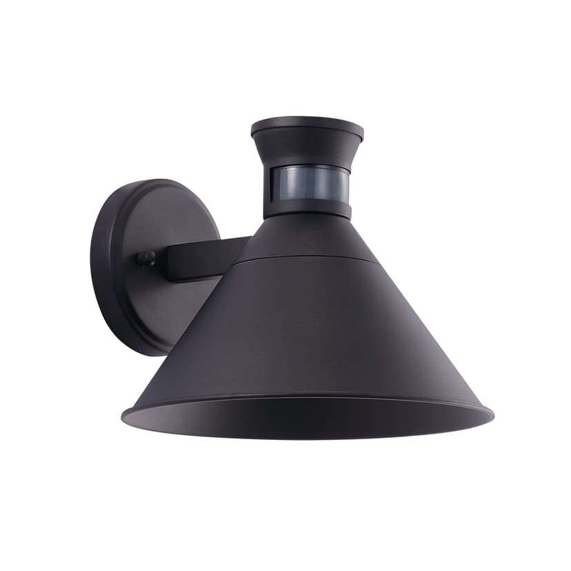 NOMA Integrated LED Motion Sensor Outdoor Wall Sconce, 700 Lumens, Black