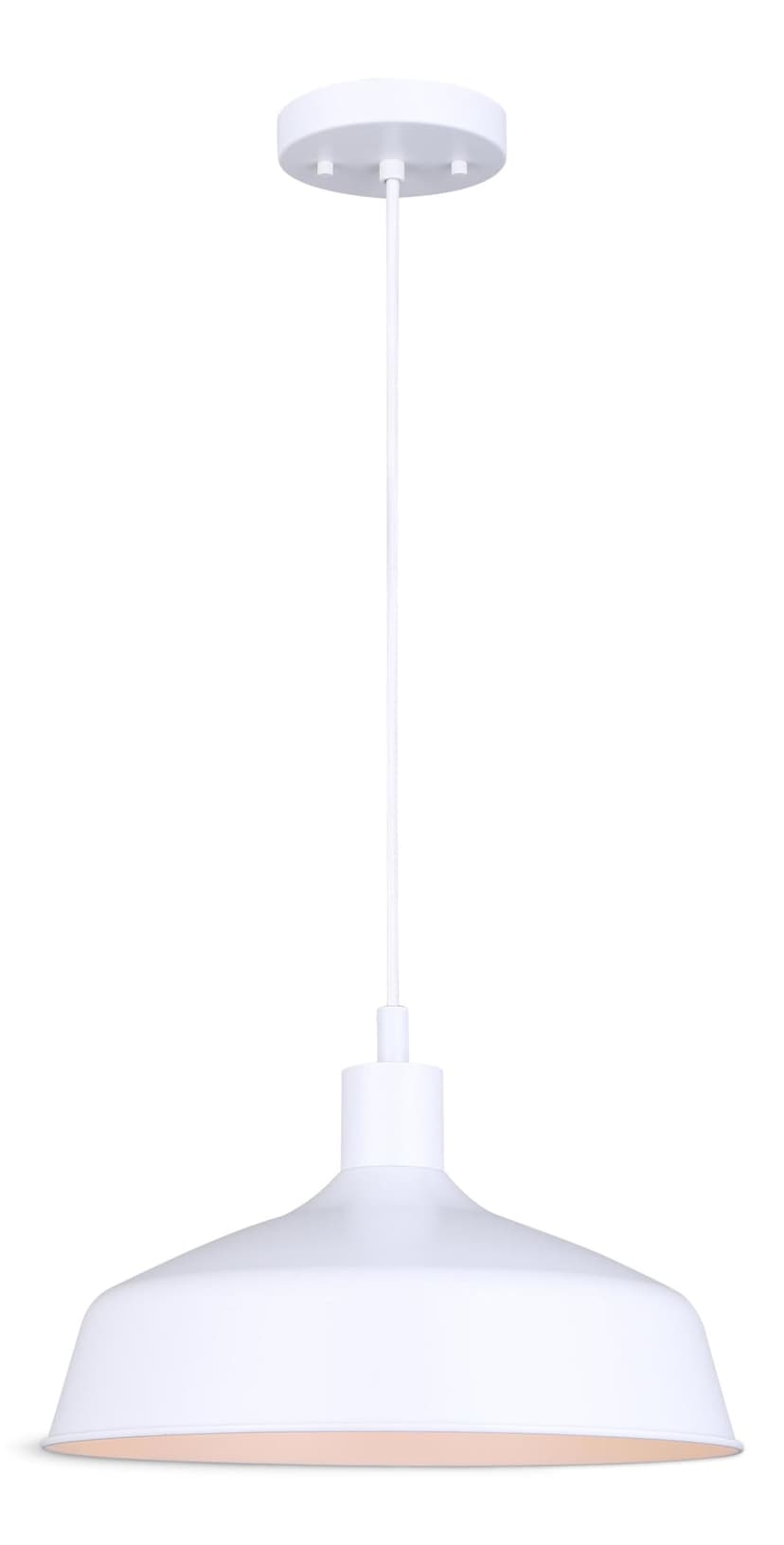 For Living 1-Light Ceiling Pendant Light, Matte White