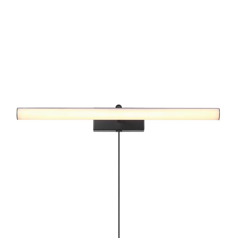 For Living Plug-In LED Wall Sconce, Matte Black