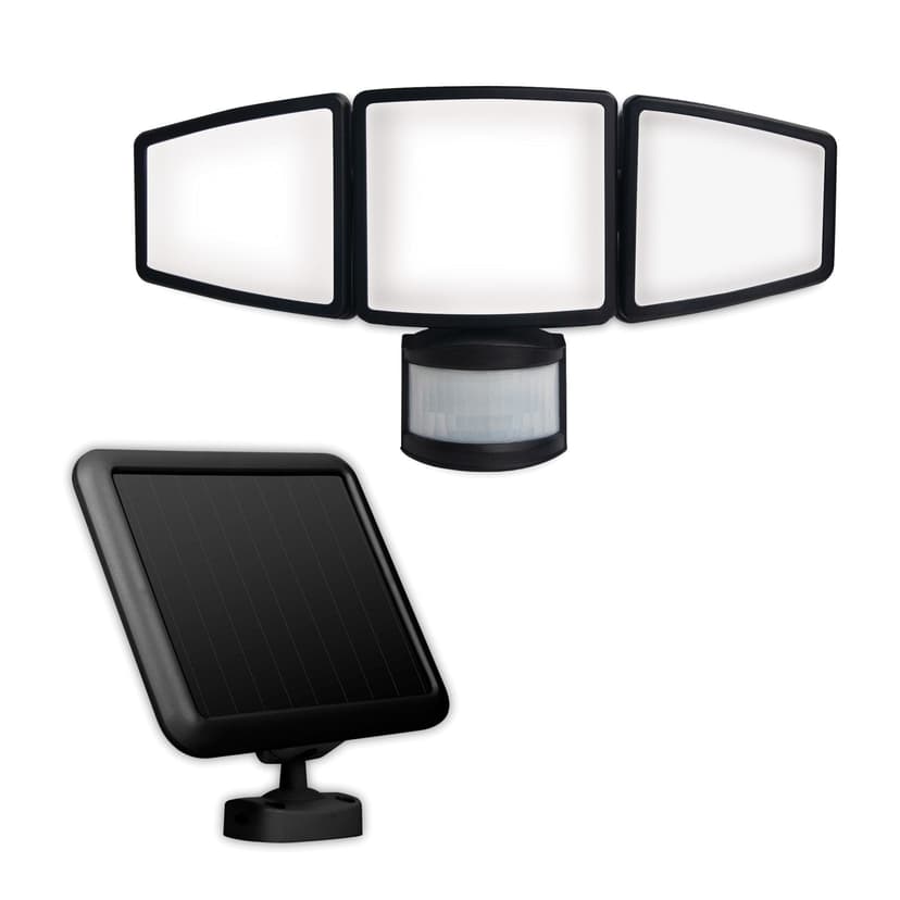 Sunforce 1500 Lumens Solar Motion Sensor Light, Black