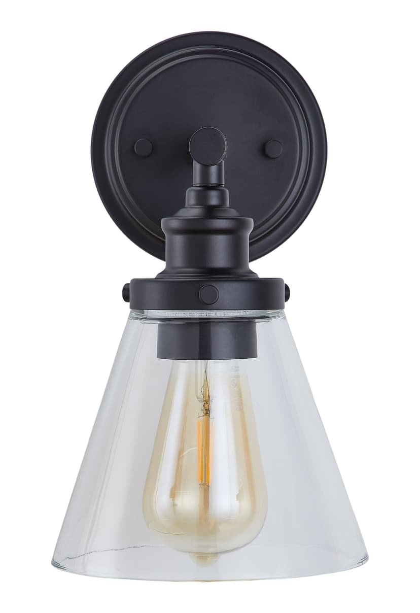 For Living Outdoor Decorative Wall Sconce Light, Matte Black