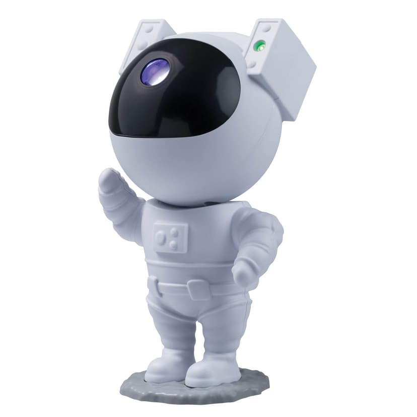West & Arrow USB-Powered LED Astronaut Galaxy Laser Projector with Remote, White
