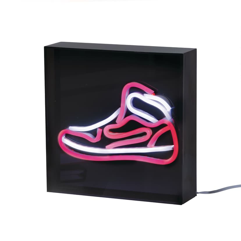 West & Arrow USB Powered LED Sneaker Wall Light Sign, 7-in