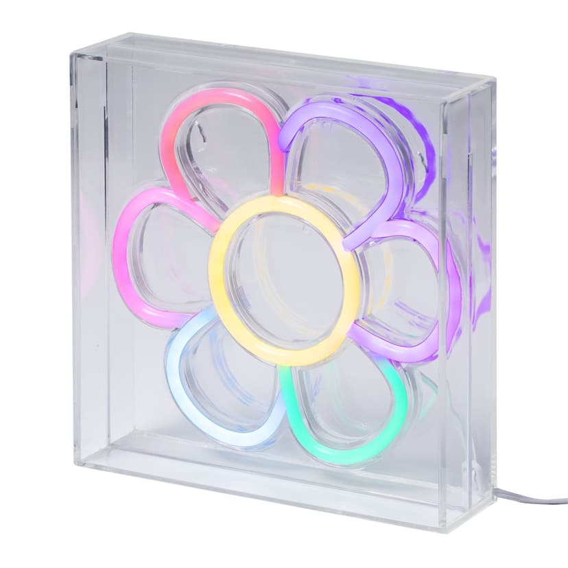 West & Arrow Merkury Battery-Operated Daisy Acrylic Light, 7-in