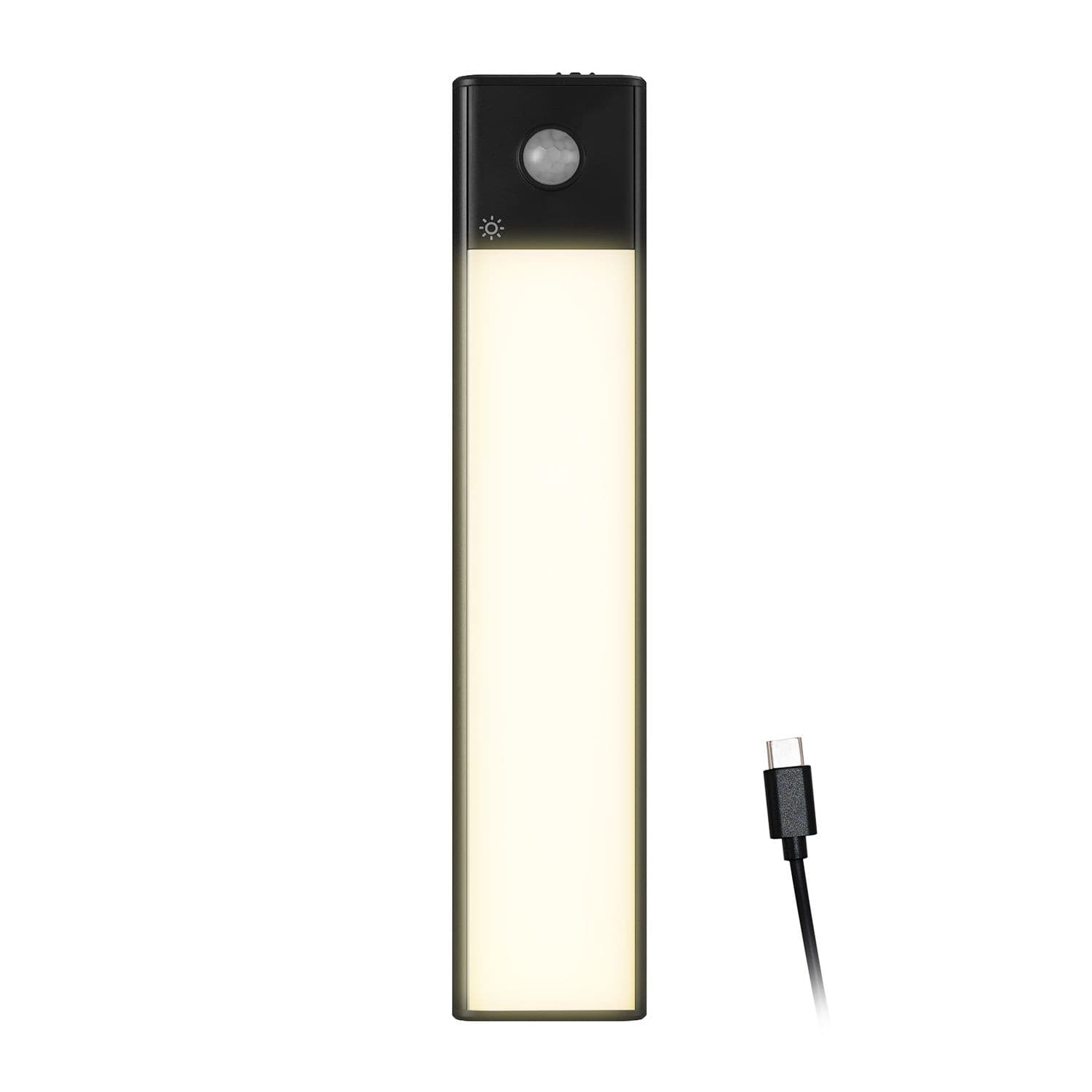 NOMA Rechargeable Motion Detected LED Undercabinet Light, Black, 7.87-in