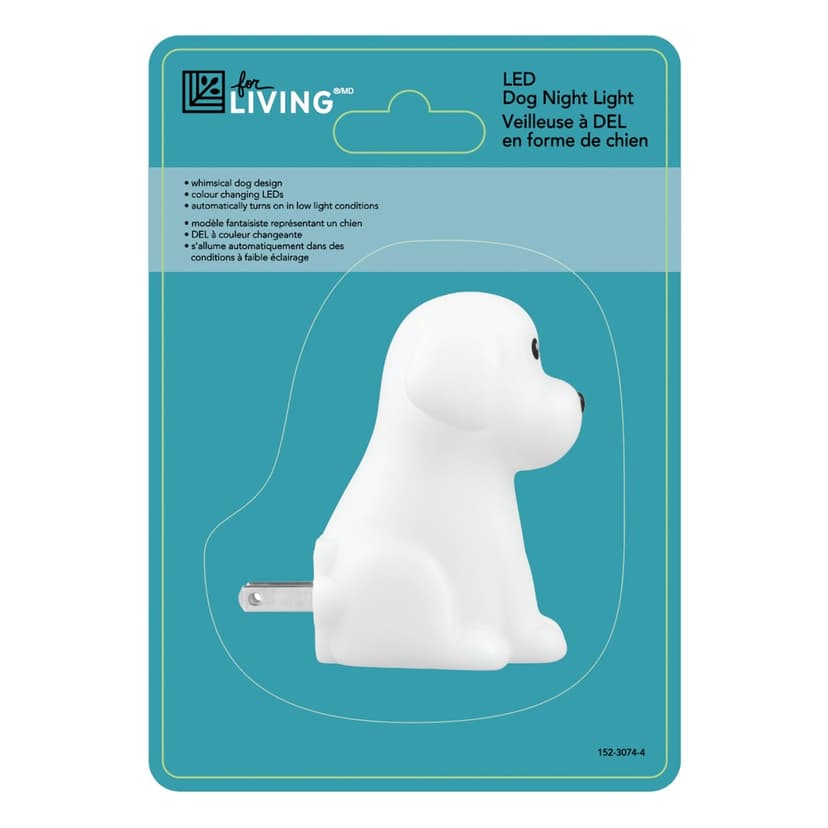 For Living Dusk to Dawn Colour Changing Dog LED Night Light